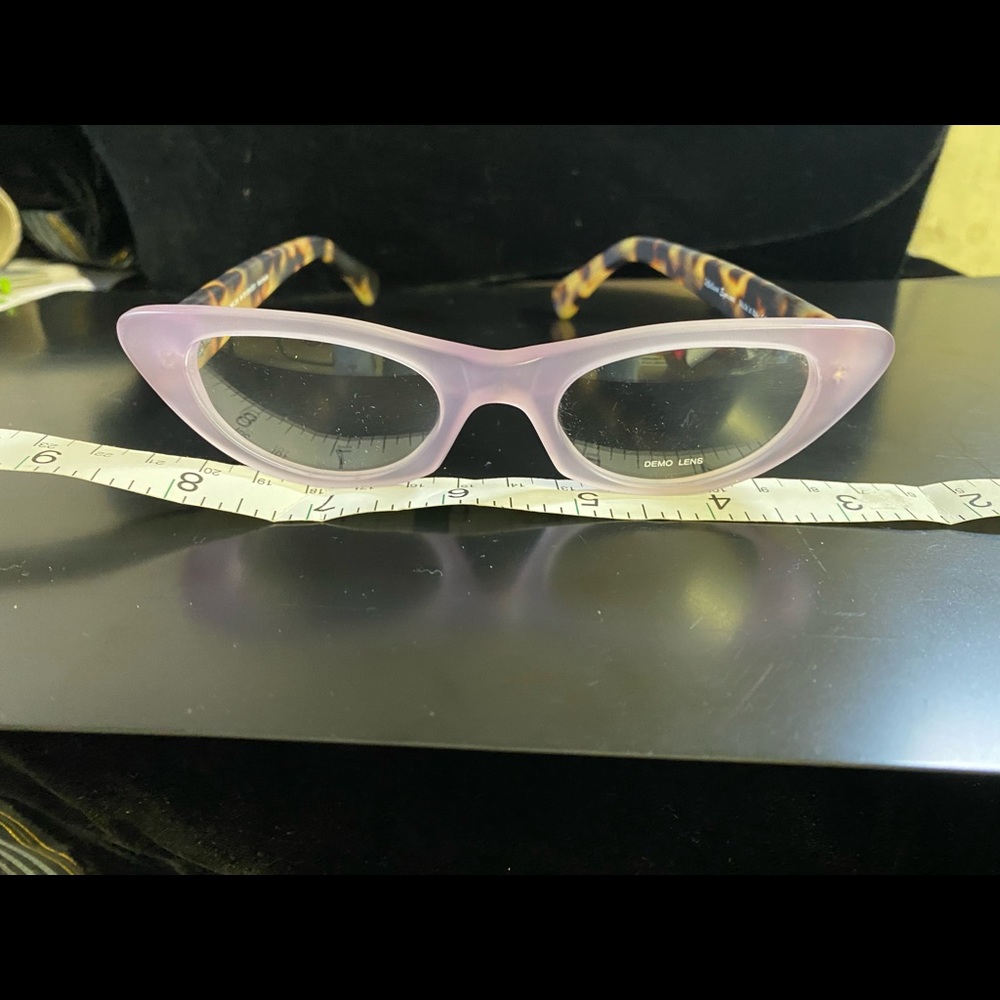 Retropeppers London eyeglass frames NWOT.  Lavender & animal print cat eye frame
